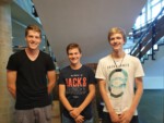 Finn Witte, Felix Mentrup und Sebastian Poppenborg aus der GIA2. Die drei absolvieren ein vierwöchiges Praktikum in Cornwall/England bei der Firma FXPlus.